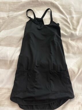 SHEIN Black one piece jumpsuit double layered